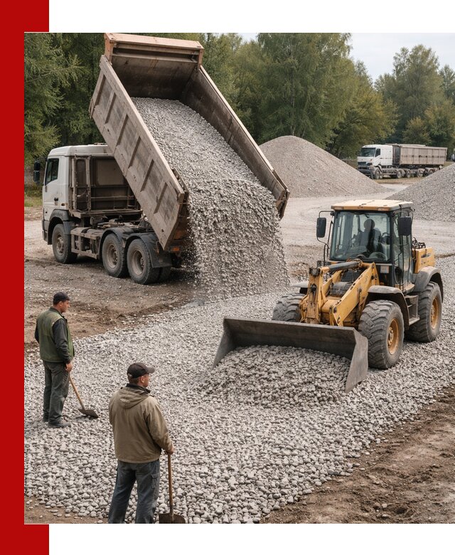 Купить гравийный щебень фракция 20-40 в Ульяновске с доставкой