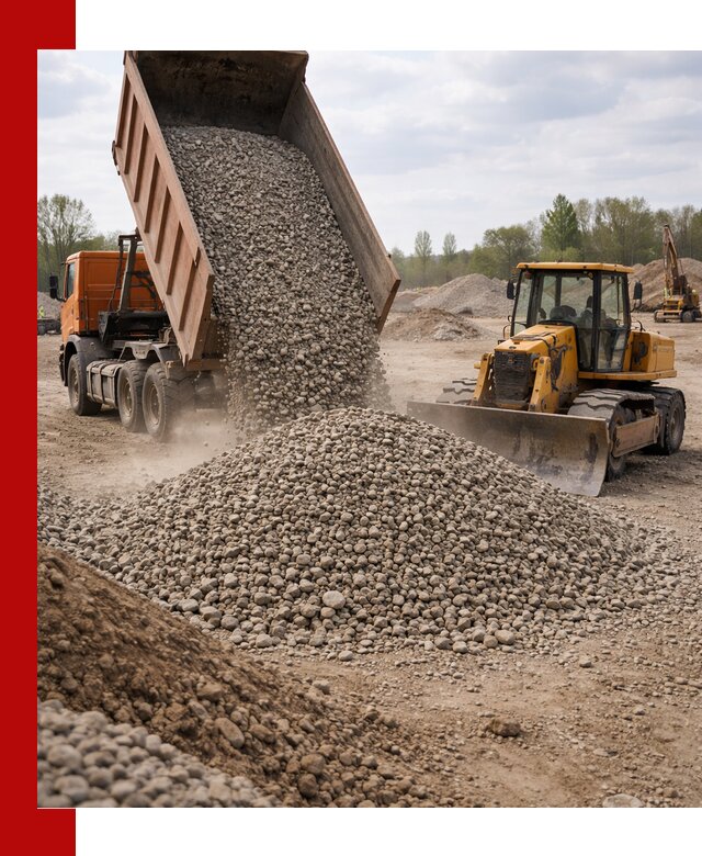 Доставка гравийного щебня фракции 40-70 в Ульяновске