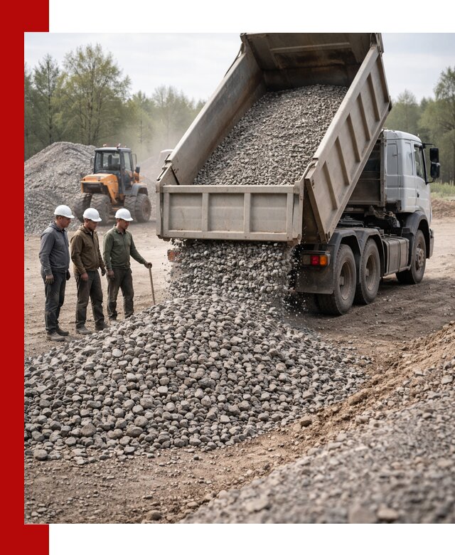 Доставка гравийного щебня фракции 70-120 в Ульяновске