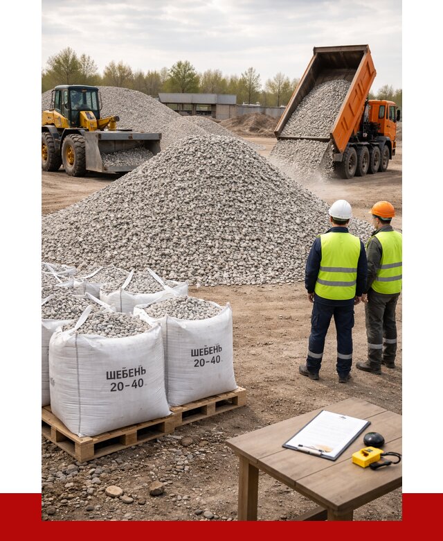 Известняковый щебень 20-40 в Ульяновске от 2160 р. ПРОНЕРУДУлн