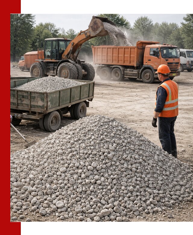 Доставка известнякового щебня фракция 20–40 в Ульяновске