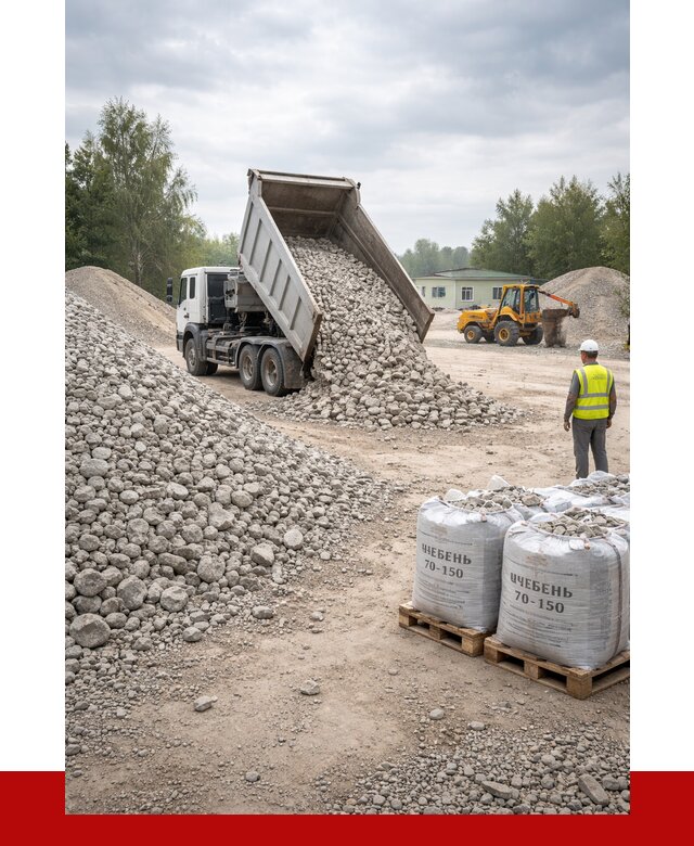 Известняковый щебень фракция 70-150 в Ульяновске от 1286 р. | ПРОНЕРУДУлн