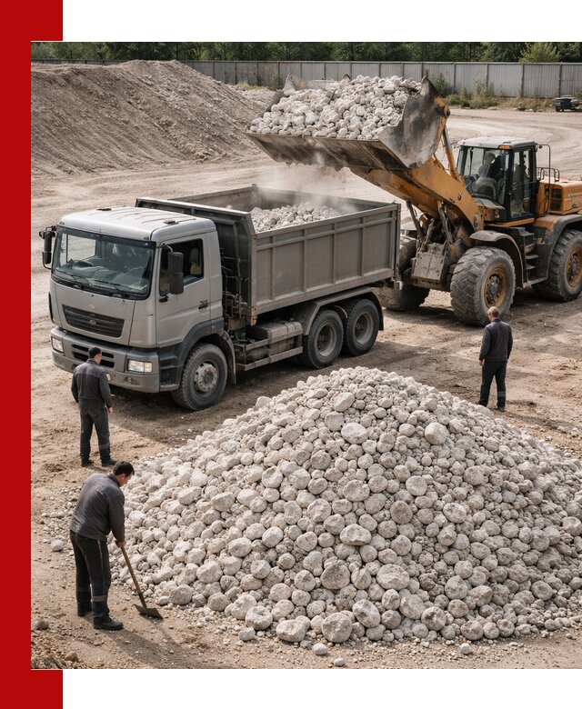 Известняковый щебень фракция 70–150 с доставкой в Ульяновске