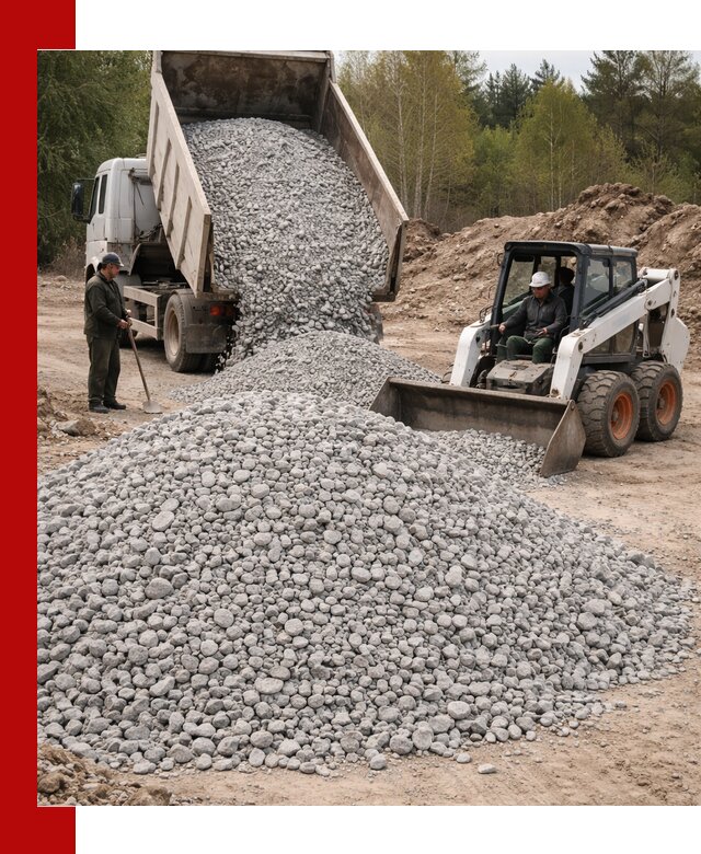 Доставка доломитового щебня в Ульяновске напрямую от карьера