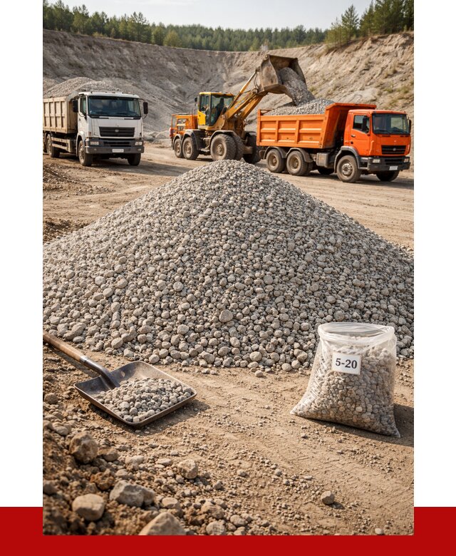 Доломитовый щебень фр. 5-20 в Ульяновске от 4320 р. | ПРОНЕРУДУлн