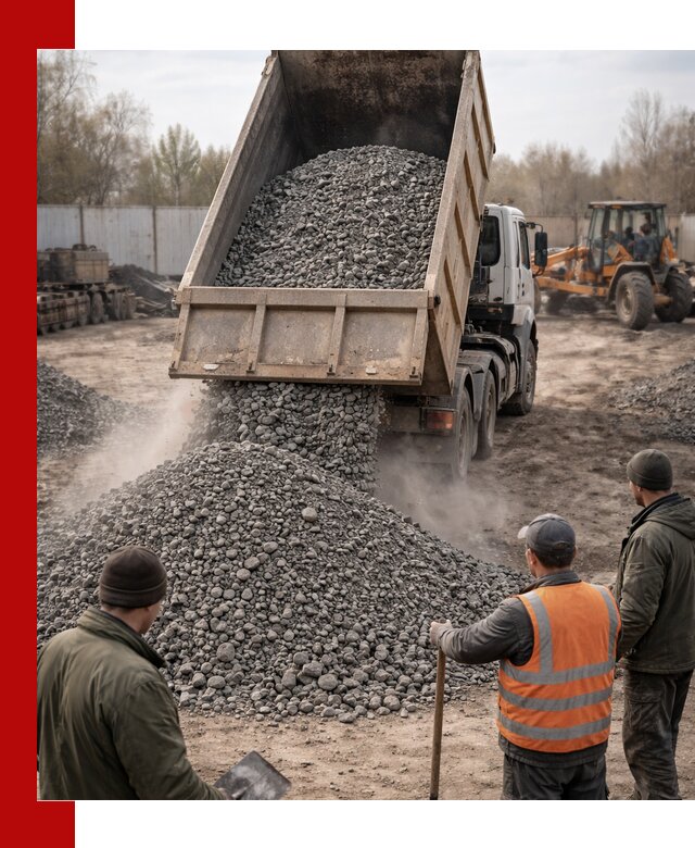 Доставка шлакового щебня в удобные сроки по выгодной цене в Ульяновске