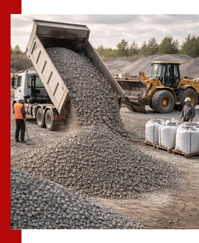 Бетонный щебень фракция 5–20 с доставкой в Ульяновске