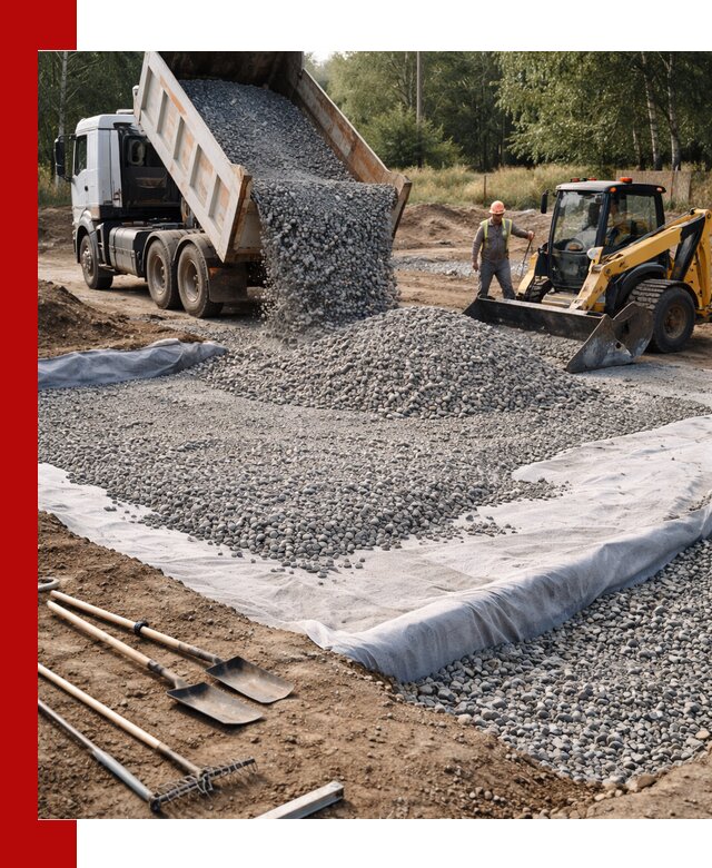 Щебень для фундамента с доставкой в Ульяновске