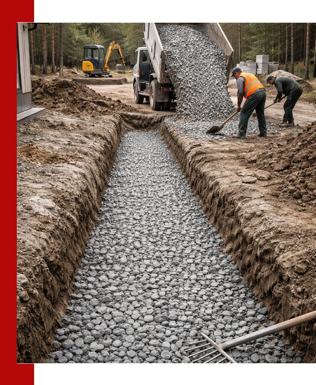 Щебень для дренажа с доставкой в Ульяновске высокого качества