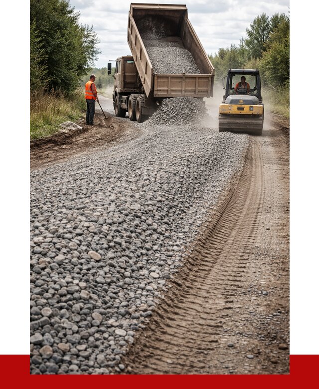 Щебень для отсыпки дороги в Ульяновске от 2777 р. ПРОНЕРУДУлн