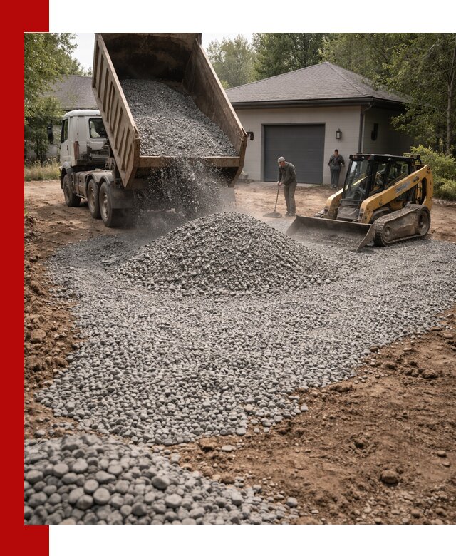 Щебень для парковки в Ульяновске: доставка и укладка качественного материала