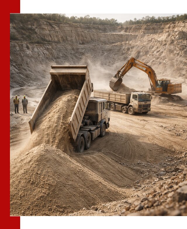 Карьерный песок навалом с доставкой в Ульяновске