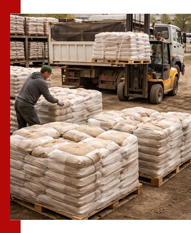 Карьерный песок в мешках с доставкой в Ульяновске