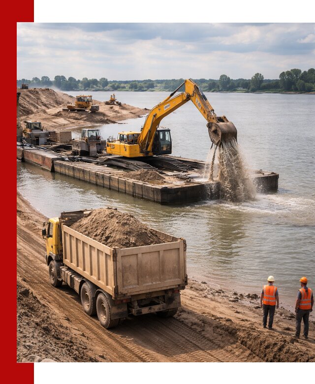 Намывной песок с доставкой в Ульяновске оптом и в розницу