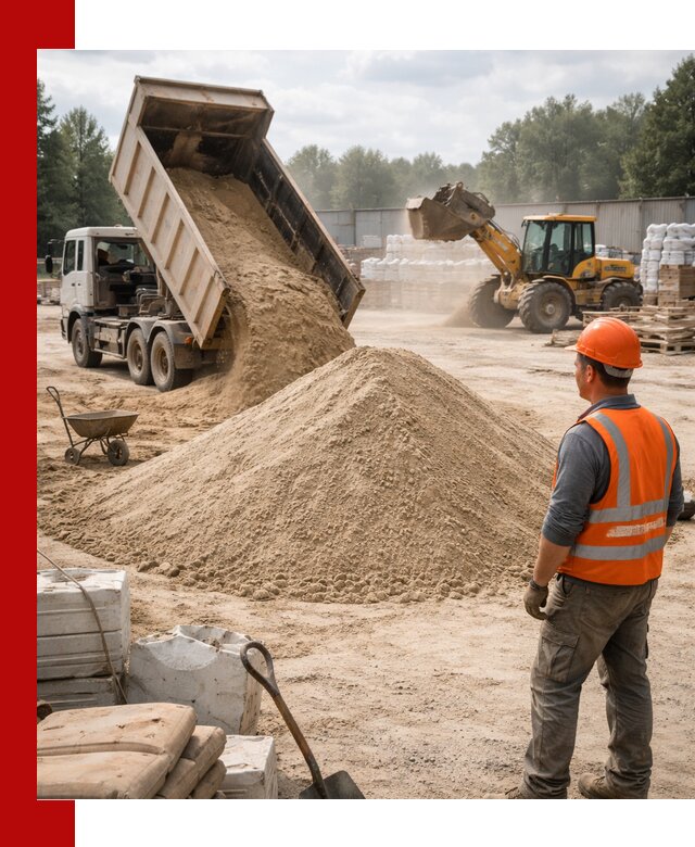 Доставка строительного песка с самосвалом в Ульяновске