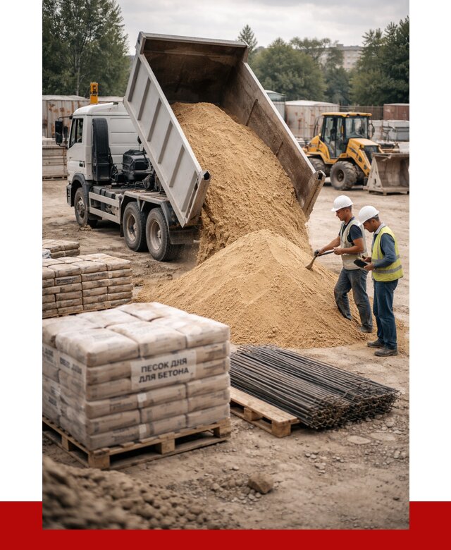 Песок для бетона в Ульяновске от 2571 р. с доставкой, ПРОНЕРУДУлн