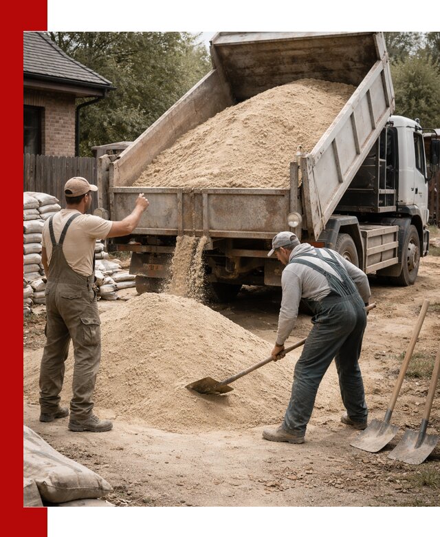 Песок для штукатурки с доставкой в Ульяновске качественный и чистый