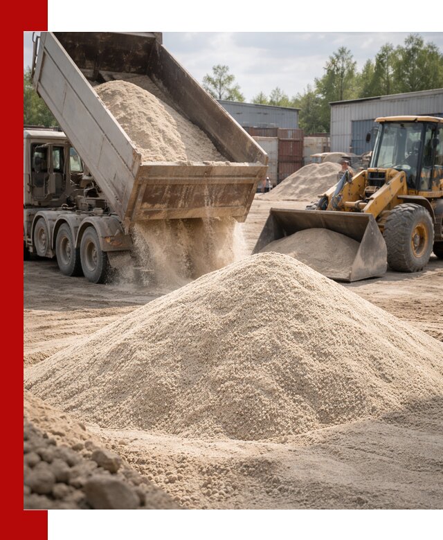 Кварцевый песок с доставкой в Ульяновске для строительных работ