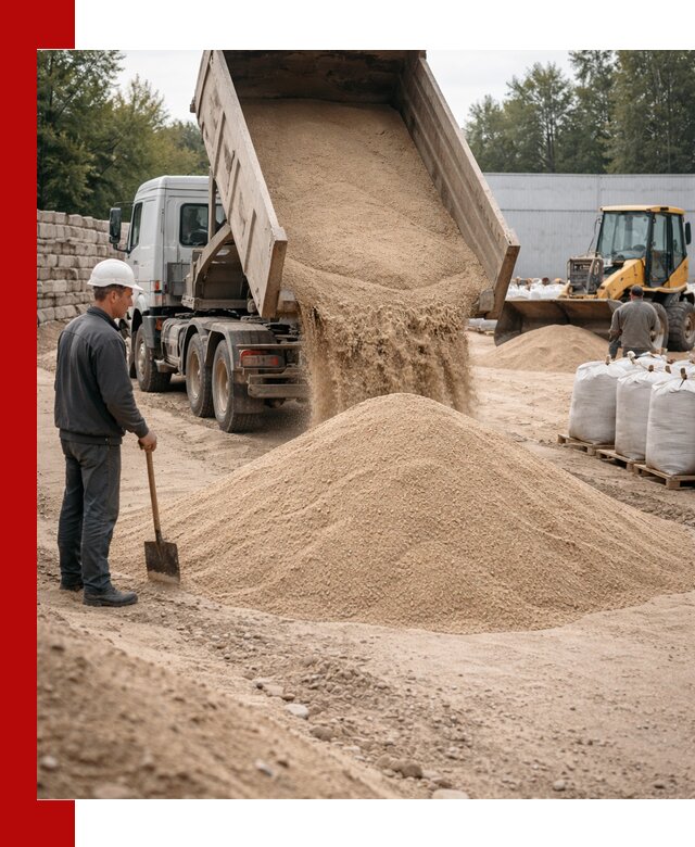 Кварцевый песок фракция 0–3 мм с доставкой в Ульяновске