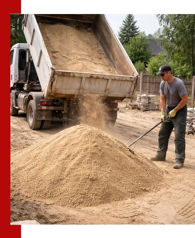 Доставка сухого песка самосвалами в Ульяновске