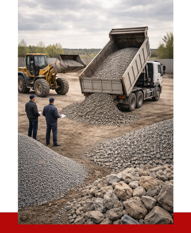 Гравий и камень с доставкой в Ульяновске от 4320 р. - ПРОНЕРУДУлн