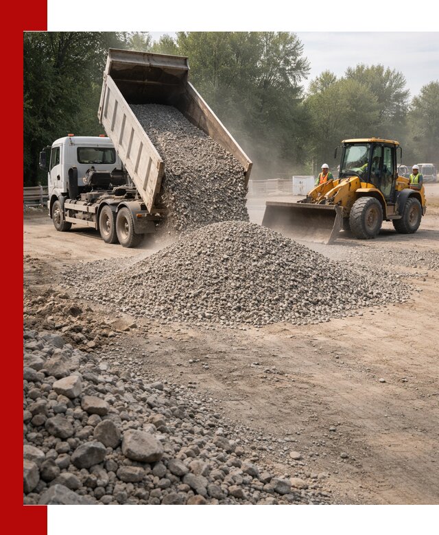 Гравий фракция 5–20 доставка в Ульяновске оптом и в розницу