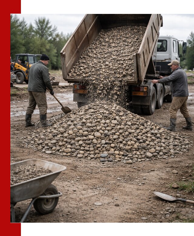 Доставка гальки речной оптом и в розницу в Ульяновске