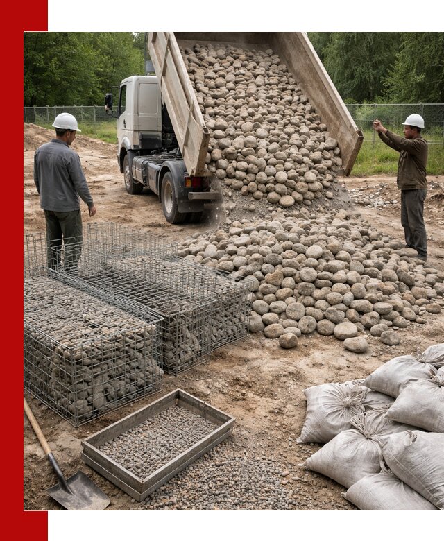 Камень для габионов фракция 70–151 в Ульяновске