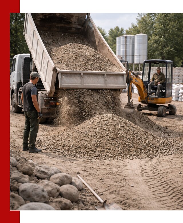 Доставка ПГС С3 в Ульяновске самосвалами и миксерами