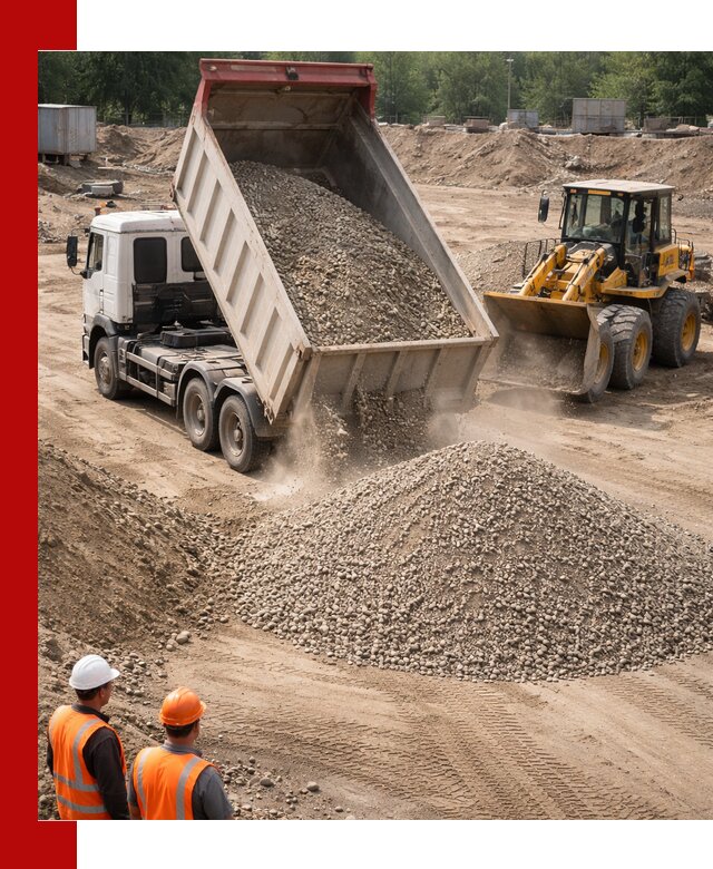 Щебень с песком (ЩГПС С2) с доставкой в Ульяновске