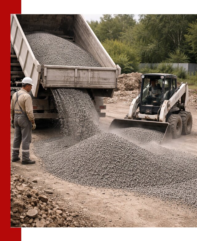 Доставка гравийного отсева 0-5 в Ульяновске оптом и в розницу