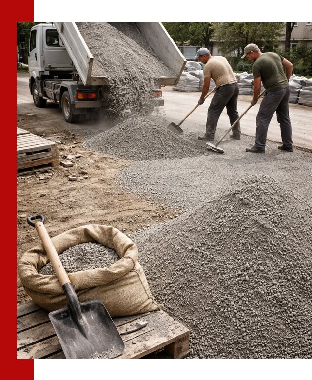 Отсев для тротуарной плитки в Ульяновске — доставка и укладка