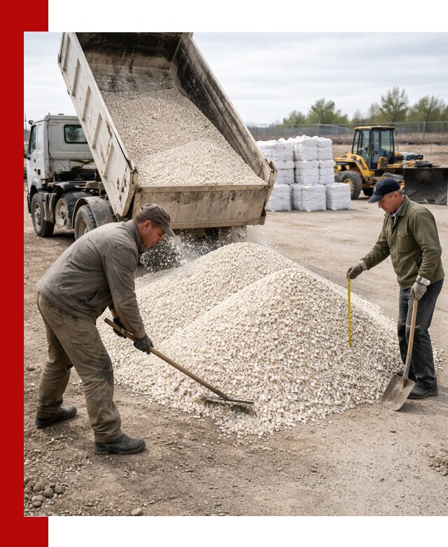 Мраморная крошка с доставкой и разгрузкой в Ульяновске