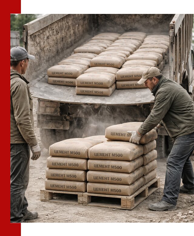 Цемент М500 с доставкой самосвалом в Ульяновске