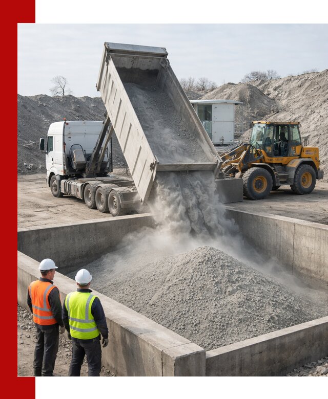 Доставка цемента навалом в Ульяновске крупными партиями