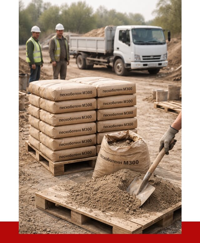 Пескобетон М300 в Ульяновске с доставкой от 4783 р. за куб | ПРОНЕРУДУлн