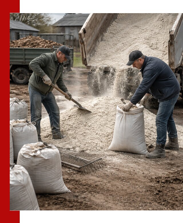 Доставка извести пушонки в Ульяновске оптом и мелким оптом