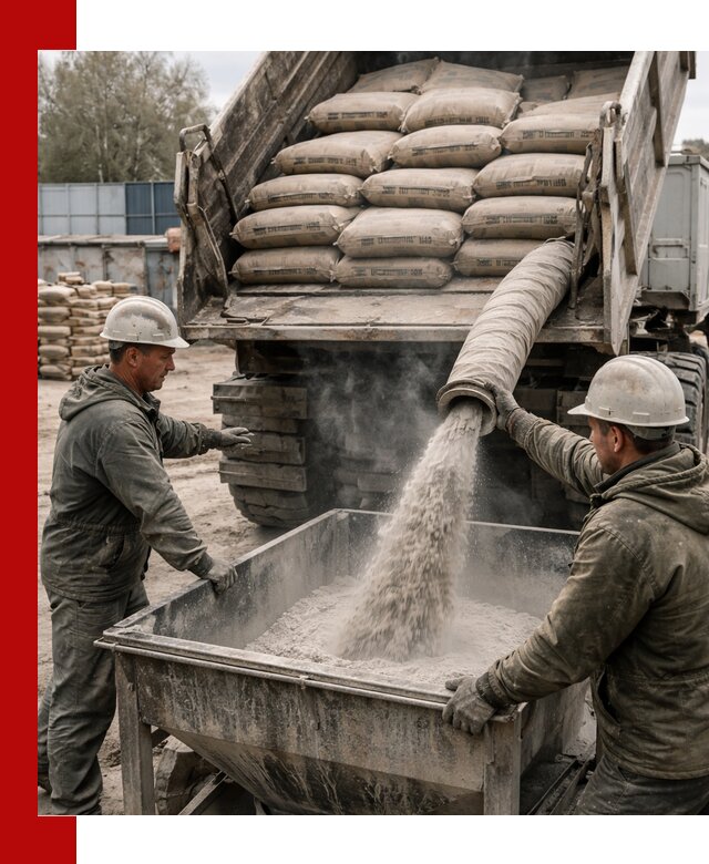 Доставка цемента М400 в Ульяновске оптом и в розницу