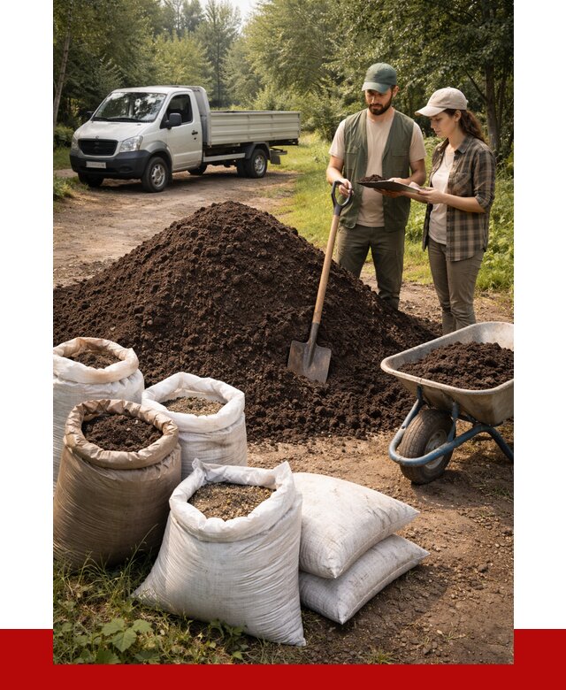 Купить грунт с доставкой в Ульяновске от 4628 р. за м3 | ПРОНЕРУДУлн