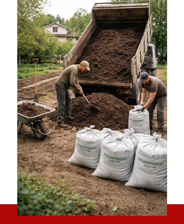 Плодородная смесь в Ульяновске от 4320 р./куб с доставкой | ПРОНЕРУДУлн