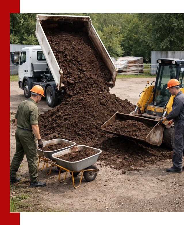 Доставка торфо-земляной смеси в Ульяновске для огорода и ландшафта
