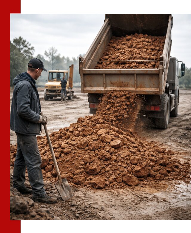 Глина для засыпки в Ульяновске с доставкой самосвалами