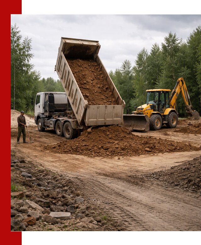 Доставка суглинка самосвалами в Ульяновске подсыпка и планировка