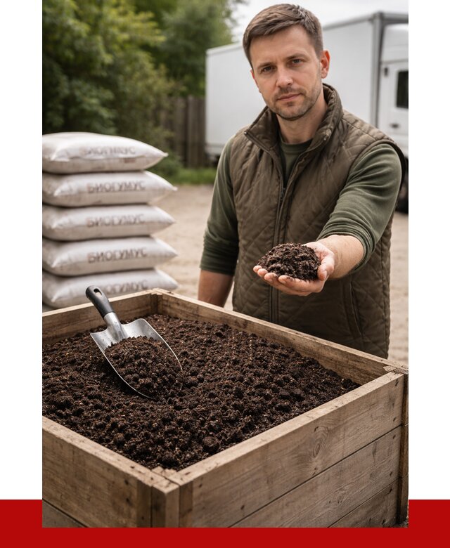 Купить биогумус в Ульяновске с доставкой от 8742 р. за куб | ПРОНЕРУДУлн