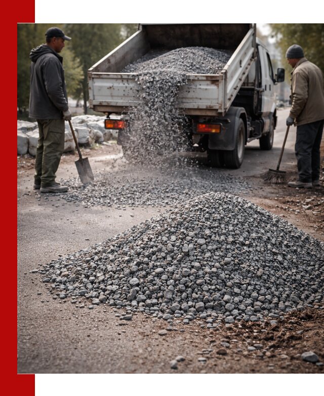 Гранитная крошка для посыпки дорог и тротуаров в Ульяновске