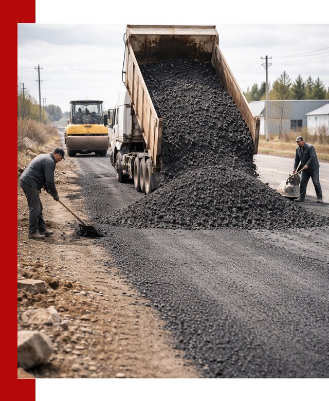 Асфальтовая крошка для дорог в Ульяновске — поставка и доставка