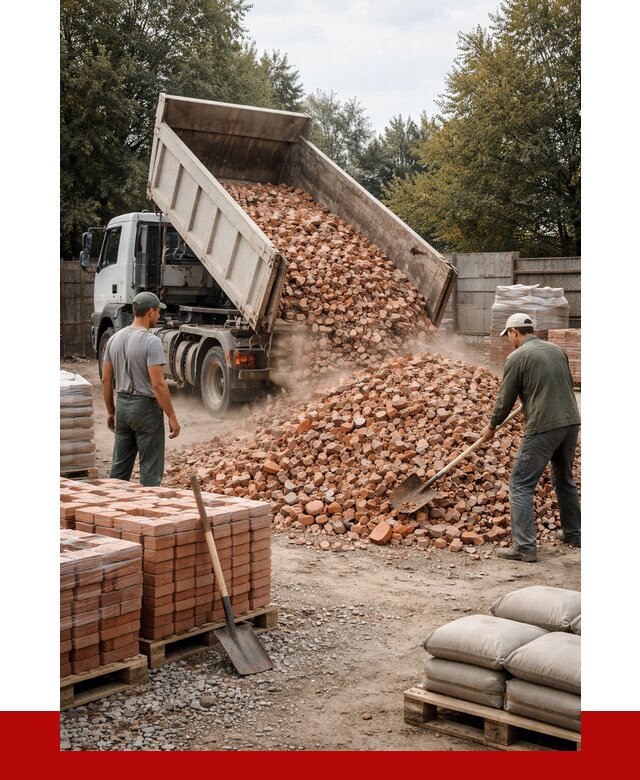 Бой кирпича в Ульяновске с доставкой от 4320 руб/куб | ПРОНЕРУДУлн