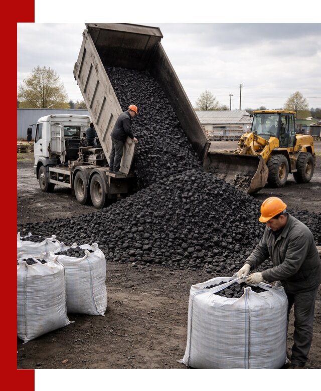 Доставка каменного угля в Ульяновске оптом и в розницу