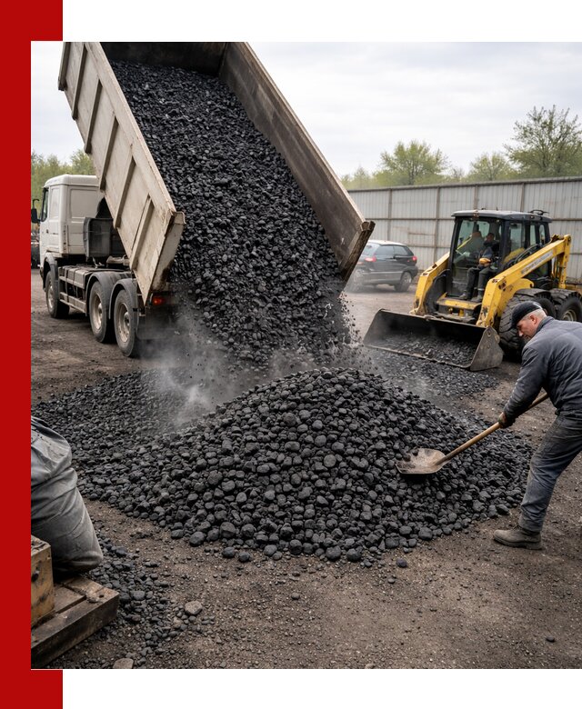 Доставка угля орех в Ульяновске оптом и в розницу