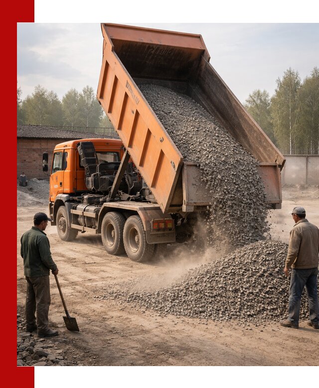 Доставка самосвалом 20 м3 в Ульяновске быстро и надежно